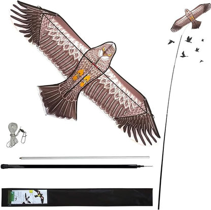 eyijklzo Bird Scarer Flying Kite Crops Farm Flying Bird Hawk Flying Kite