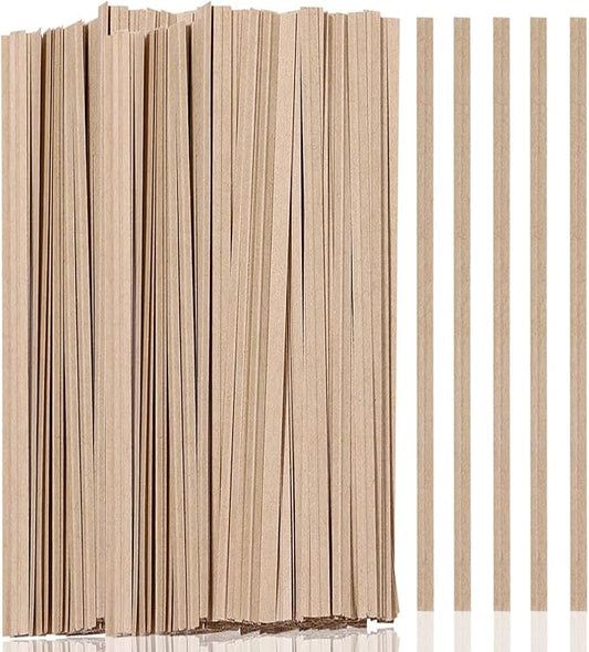 1000 Pcs Twist Ties, Kraft Paper Twist Ties Plant Ties Reusable Bread Ties for Party Cello Candy Coffee Treat Bags Cake Pops (13.8'')