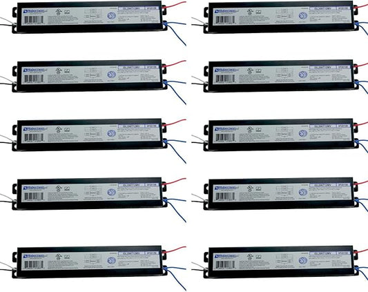 Robertson 2P20158 ISL296T12MV Pak of 10 Fluorescent eBallasts for 2 F96T12 Lamps, Instant Start, 120-277Vac, 50-60Hz, NBF, HPF, (for HO lamp Applications The Recommended Ballast is The PSB296T12HOMV)