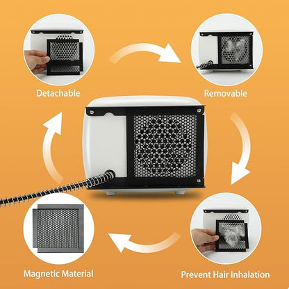 Rypet Dog House Heater with Thermostat, 200W/400W Safe Heater for Dog House Outdoor with 6 Ft Anti Chew Cord, Wall Mounted Chicken Coop Heaters Electric Warmer for Hound Kennel Cat Cage Chicken Coop