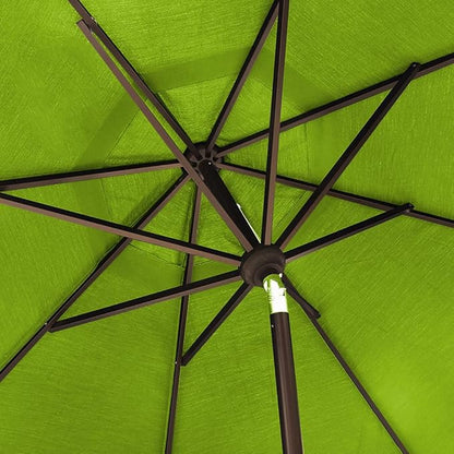 EliteShade USA 10-Year-Non-Fading 10Ft Market Umbrella Patio Umbrella Outdoor Table Umbrella with Ventilation, Macaw Green