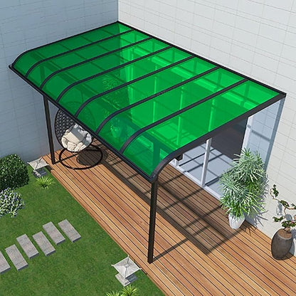 Daylighting Roof Panels Outdoor Sunshade Canopy Panels Greenhouse Panels Not Easy to Deform Easy to Assemble for Outdoor Shed Panels.(Green,3.3x13.1ft)
