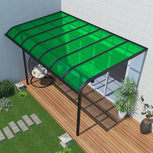 Daylighting Roof Panels Outdoor Sunshade Canopy Panels Greenhouse Panels Not Easy to Deform Easy to Assemble for Outdoor Shed Panels.(Green,4x13.1ft)