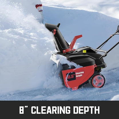 PowerSmart 21-Inch Single-Stage Gas Snow Blower with 212cc 4-Cycle Engine Recoil Start