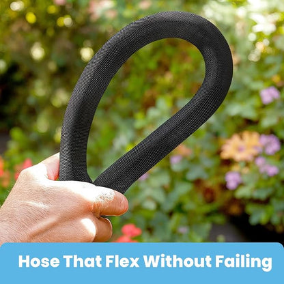 2025 Upgraded 50FT Non-Expanding Garden Hose, Lightweight, Flexible Ultra-Light Water Hose, Burst-Resistant, Lead-Free, Anti-Kink, High-Pressure