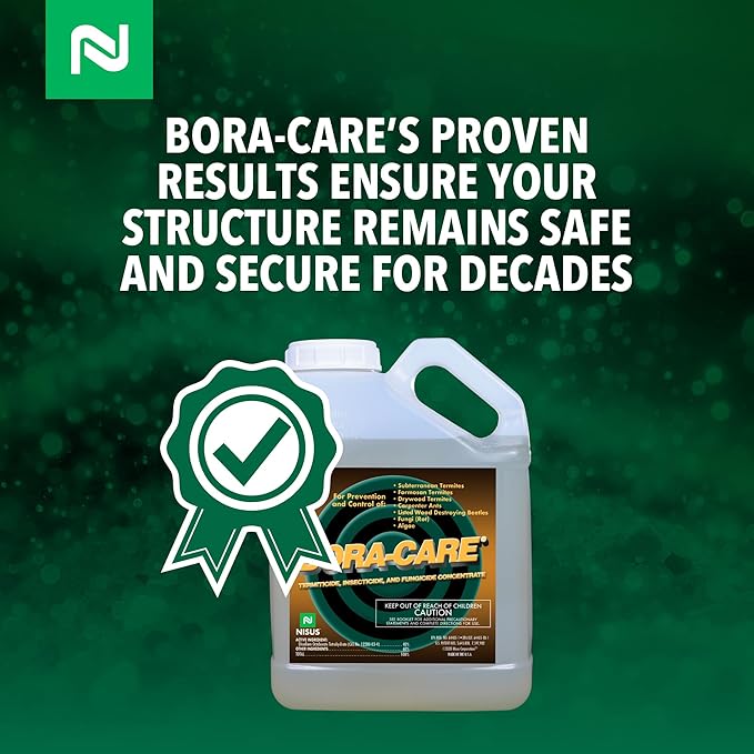 Bora-Care Termiticide Insecticide and Fungicide Concentrate, Wood Treatment for Termite and Beetle Prevention, 1 Gallon