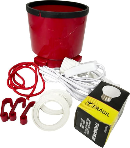 Hummingbird Feeder Heater in Freezing Outdoors Bird Feeder Heater Attaches to Feeder Bottom Backyard Bird Feeder Heater Hearth for Garden Patio Yard Hummingbird Feeder Heater (Red Heater -No Feeder)