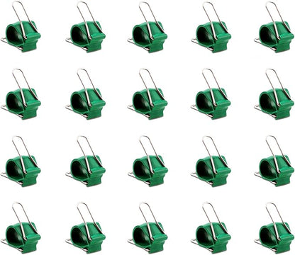 Reusable Greenhouse Clips Made in USA – Orchid Clips, Plant Support Clips & Cord Clips – Heavy-Duty, Weather-Resistant & Durable – Secure Stems, Vines, Wires, Cables, Tomato Plants – Indoor & Outdoor