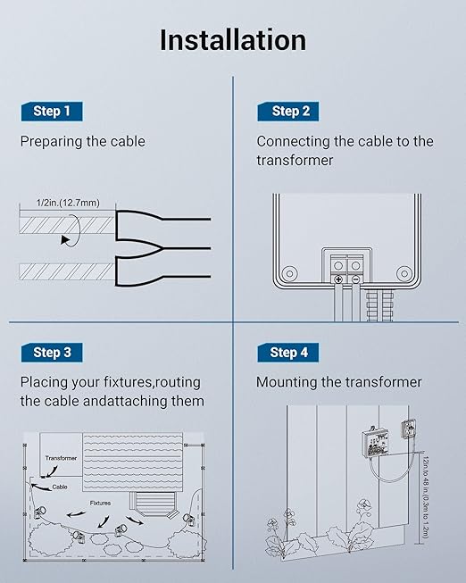 DEWENWILS 30W Outdoor Low Voltage Transformer with Timer and Photocell Light Sensor, 12V DC, ETL Listed