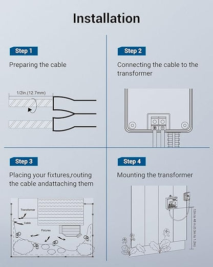 DEWENWILS 30W Outdoor Low Voltage Transformer with Timer and Photocell Light Sensor, 12V DC, ETL Listed