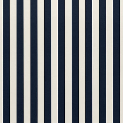 RSH DECOR: Deep Seating Cushion with Pillow Back, 24”x27” Seat, All-Weather Spun Fabric, Water & Fade-Resistant, Outdoor Chair Cushion Set for Patio Furniture, Navy Blue & White Stripe - Made in USA