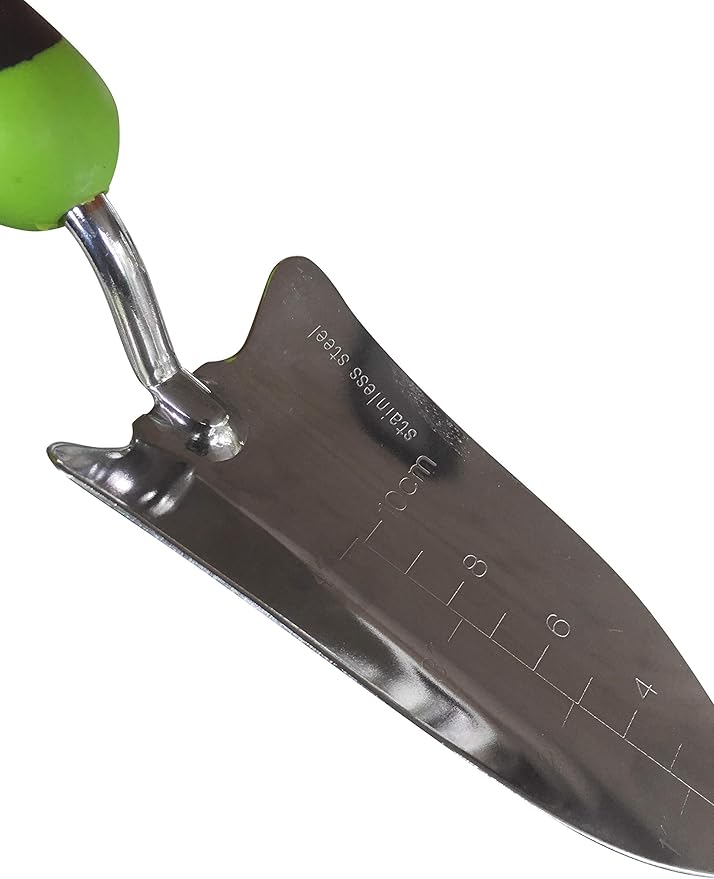 Garden Guru Transplanter Trowel Shovel - Stainless Steel - Rust Resistant - Ergonomic Grip - Perfect Hand Shovel Tool for Gardening Weeding Transplanting and Digging in Garden Beds - 1 Case (50 Pcs)