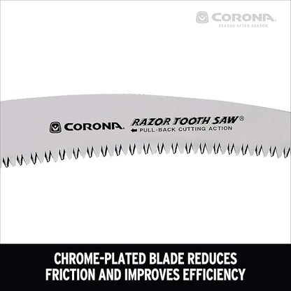 Corona Tools 13-Inch RazorTOOTH Pruning Saw | Tree Saw Designed for Single-Hand Use | Curved Blade Hand Saw | Cuts Branches up to 7" in Diameter | RS 7120