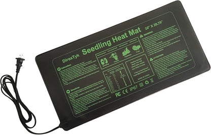 2 Pack Seedling Heat Mat 10X20.75`` Durable Waterproof Plant Heating Pad Warm Hydroponic Heating Mat for Seed Starting Germination Plant Propagation