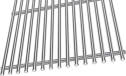 7636 7638 7639 Grill Grates Grill Parts for Weber Spirit Grill Spirit E-310, E-320, S-310, S-320, Spirit II E/S-310, GS4 300 Series, 17 Inch Porcelain Steel Flavorizer Bars Grid Replacement