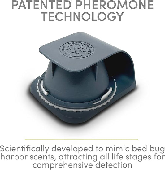 Scout Non-Toxic Early Monitoring Solution with Patented Pheromone Technology, Includes 2 Bed Bug Detection Traps, Replaceable Lures and User Guide