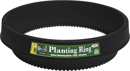 6 Pack of 24 in Planting Rings. Edging and Water Retention. Protects Trees and Separates Rock, Mulch and Grass