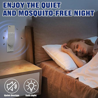 Flying Insect Trap, Fruit Fly Traps for Indoors,Plug-in Bug Trap Bug Light Trap Indoor for Mosquito, Fruit Flies, Moths, Gnats, Flies (1 Devices + 5 Refills)