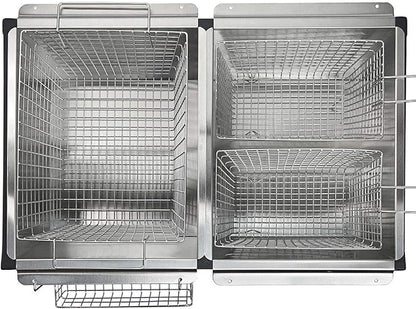 Barton 148,000 BTU High-Pressure Triple Basket Deep Fryer Dual Burner Propane LPG Fish Cooker Fry Basket Fryer Outdoor Catering, Events, Camping