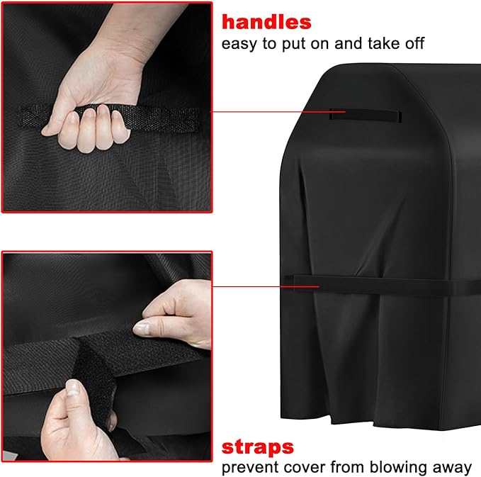 BBQ Grill Cover, 75-Inch Heavy Duty Waterproof UV Resistant Tear Resistant BBQ Gas Grill Cover for Nexgrill Brinkmann Weber Char-Broil and More