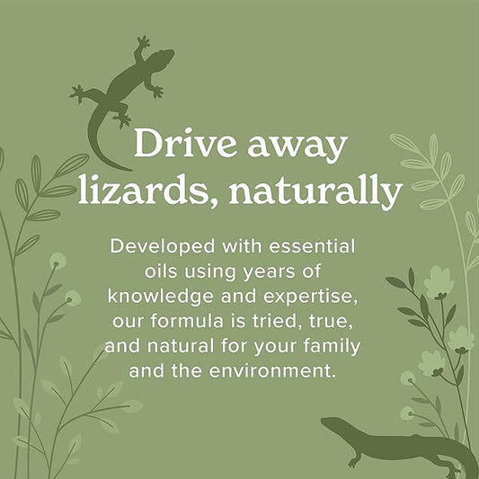 Lizard Control Spray - 32 oz - Natural Peppermint Formula - Indoor & Outdoor Use - Keeps Iguanas Away - Safe Around Kids & Pets