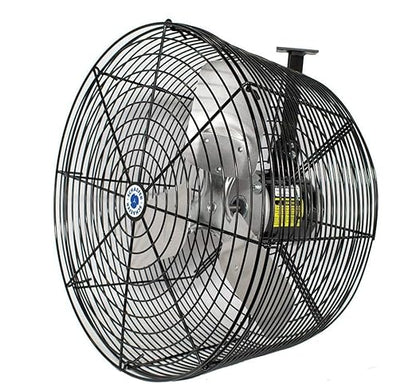 Schaefer VK20-B VersaKool Air Circulator Fan & Aluminum Blade, Ceiling Wall Mount Greenhouse Fan, 5470 CFM, 1/3 hp, Energy-Efficient Commercial use for Patio, Garage, Industrial & Workshop (Black)