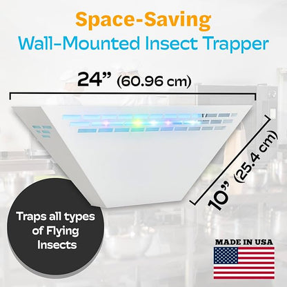 Gardner WS-85 Indoor Fly Trap with Proprietary LED, Decorative Wall Sconce Fly Light -40,000 Hour Rated Bulb, No Zap and Smell, Built to Last for Restaurants and Cafes, Made in USA for Commercial Use