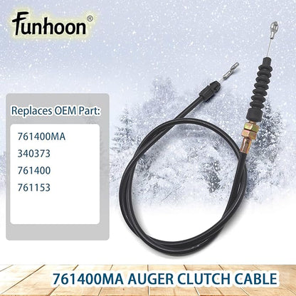 761400MA Auger Clutch Cable for Murray 627104X8 629104x35B Craftsman Briggs & Stratton Snow Blowers Replaces 340373 761400 761153