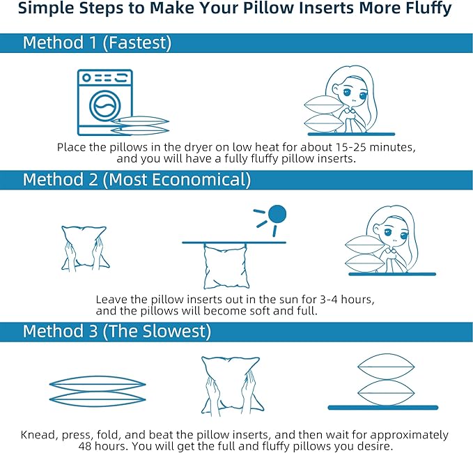 12 x 20 Outdoor Pillow Insert Pack of 4 Small Lumbar Throw Pillow Inserts Waterproof Patio Furniture Pillows Decorative Porch Couch Pillows Premium White Rectangle Sofa Cushion Sham Stuffer