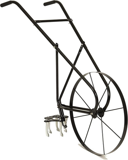 EarthWay 6500 High Wheel Tubular High Wheel Cultivator with Comfort Handle with 3- Position Adjustable, Quick Change Implements, and 24 Inch Steel Wheel
