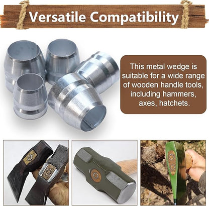 21 PCS Round Axe Handle Wedge Safety Handle Metal Wedge Hammer Handle Wedges for Axe Hammer Sledge (0.55/0.63/0.71 Inch)