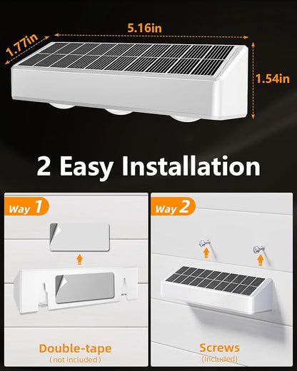 Solar Fence Lights Outdoor, 9 Fixed Colors ＆ Color Changing Fence Lights Solar Powered Waterproof IP65 Dusk-to-Dawn LED Deck Lighting for Patio, Railing, Pool, Porch, Backyard, Wall, 12 Pack