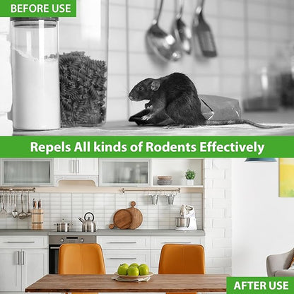 Rodent Repellent Balls,10Pcs Mouse Repellent Balls Peppermint Oil for Mice Squirrel Mole Pests, Natural Pest Control Pouches for Indoor Outdoor Kitchen Car Warehouse, Safe for Pets & Family