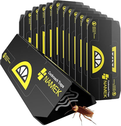 20-Pack Indoor Adhesive Cockroach Traps - Cockroach Glue Traps for Cockroachs Catchers - Long Lasting and Non-Toxic, Suitable for Children and Pets - Trap Pests