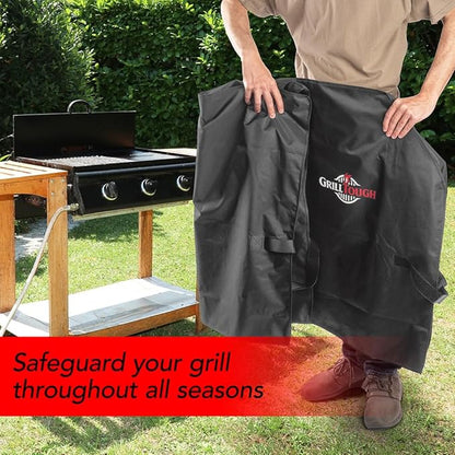 Heavy Duty BBQ Grill Cover for Outdoor Grill, 30 Inch – Waterproof, Weather Resistant, UV & Fade Resistant with Adjustable Straps – Gas Grill Cover for Weber, Charbroil, etc. Charcoal