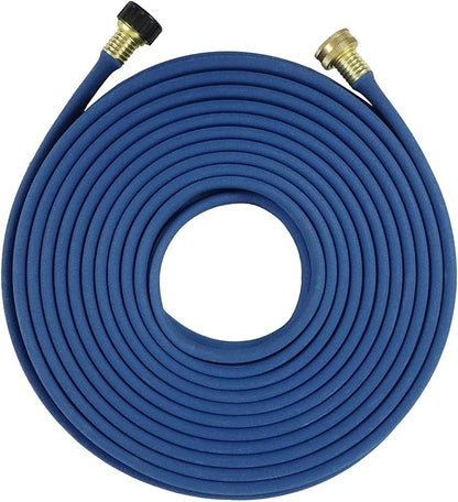 Garden Flat Soaker Hose 1/2 in x 50ft,More Water Leakage, Heavy Duty Metal Hose Connector Ends, Perfect Delivery of Water,Garden Flower Bed and Vegetable Patch,Landscaping, Savings 80% Water