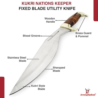 Armory Replicas Sovereign Nation Kukri Hunting Knife