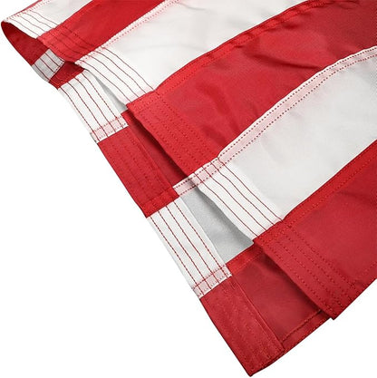 Super Tough 2.5ft x 4ft Nylon American Flag, Made in the USA, Embroidered Stars, Sewn Stripes