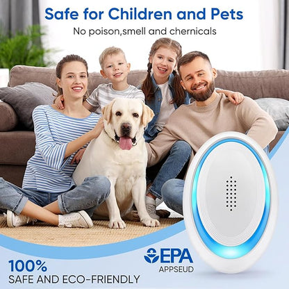 2025 Upgraded Mouse Repellent Indoor, 6 Pack Ultrasonic Pest Repeller, Roach Repellent Plug, Roach Repellent Plug for Roach, Spider, Mouse, Mosquito, Mice, Ant, Bugs Electronic Plug-in Pest Control