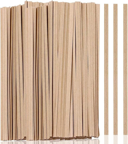 1000 Pcs Twist Ties, Kraft Paper Twist Ties Plant Ties Reusable Bread Ties for Party Cello Candy Coffee Treat Bags Cake Pops (11.8")