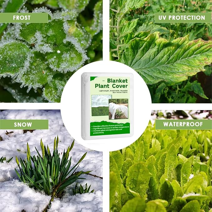 Plant Freeze Protection Cover, 5x30ft Frost Cloth Winter Garden Blanket, Floating Row Cover for Cold Weather and Shade, Perfect for Outdoor Vegetables, Trees, Greenhouse