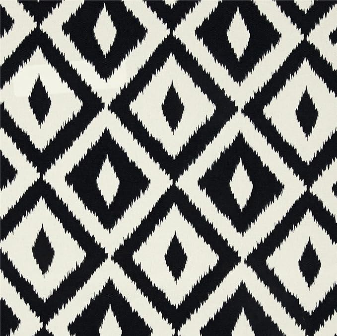 RSH Décor - Jumbo Lumbar Throw Pillows – Set of 4 | 26" x 16" | Indoor Outdoor Use – Patio, Lounge, Adirondack, Deck | Water & Fade-Resistant | Includes Down-Alternative Inserts | Black & White Aztec