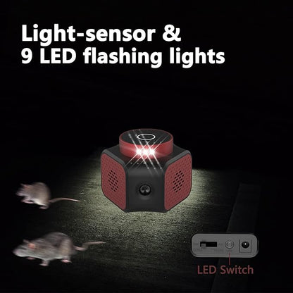 Mice Repellent Plug-ins, Rodent Squirrels Repellent Indoor Ultrasonic Pest Rodent Repeller Mouse Deterrent Rat Control for Home Attic Garage RV