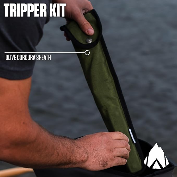 AGAWA - BOREAL15 Tripper Kit - Includes 15" Folding Saw, Nylon Carrying Case, 15" All-Purpose & 15" Aggressive Blade - For Camping, Hiking & Survival Gear (Black Frame/Yellow Handle)