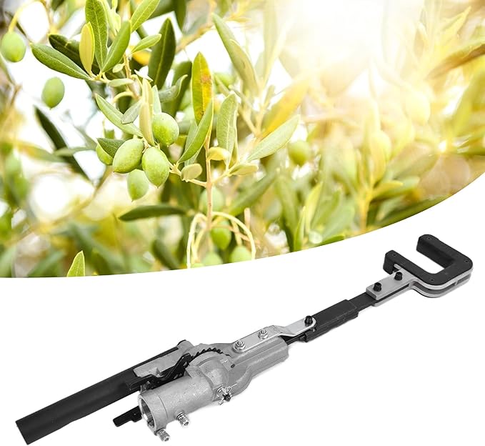 Fruit Picker Tool, 26MM Fruit Picker, Head 9 Teeth Scrap Picker, Aluminum Alloy Olive Apple Picker, Light Weight, for Orchards, Gardens
