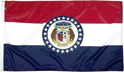 FlagSource Missouri Nylon State Flag, Made in the USA, 3x5'
