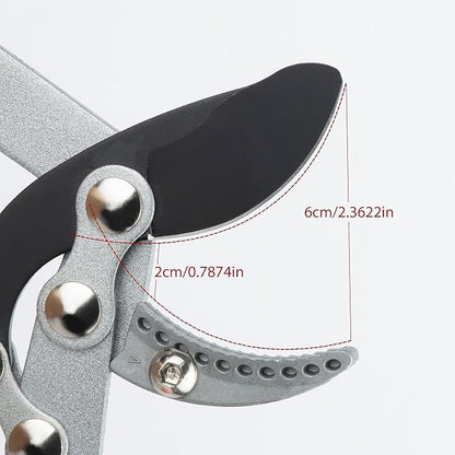 Heavy Duty Garden Lopper Pruning Shears, Aluminum Alloy or Carbon Steel, Tree Branch Cutter with Non-slip Handle, Labor-saving Gardening Tools, Yard, Orchard (Vigorously cut 59cm aluminum alloy)