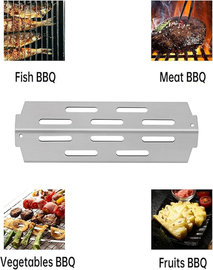 Kalomo Grill Grates Parts for Weber Genesis II E-310, S-310, E-315, E-330, E-335, S-335, LX S-340, E-340, 66802, 66795 18”Flavorizer Bars Stainless Steel Grids BBQ Gas Grill Replacement Parts