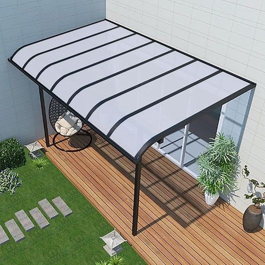 Daylighting Roof Panels Outdoor Sunshade Canopy Panels Greenhouse Panels Not Easy to Deform Easy to Assemble for Outdoor Shed Panels.(Milky White,5.1x3.3ft)