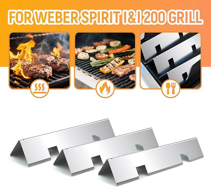 Spirit E-210 Grill Replacement Parts for Weber Spirit E-210 Grill Replacement Parts Spirit I & II 200 Series GS4 E210 S210 E220 Grill Parts 15.3" Flavor Bars, 7635 Flavorizer Bars 69785 Grill Burner